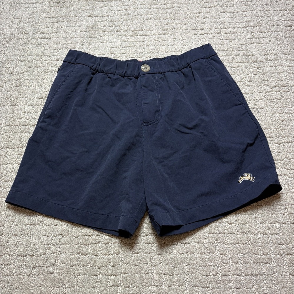 Tracksmith Falmouth Shorts Navy Blue Men's Size Medium Running Lounge